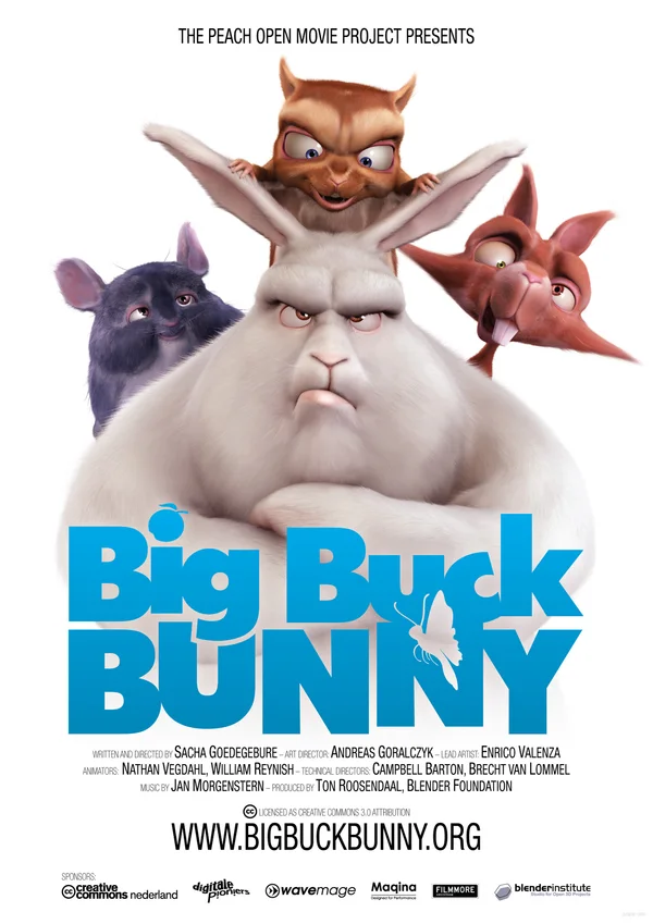 Big Buck Bunny — licensed film poster